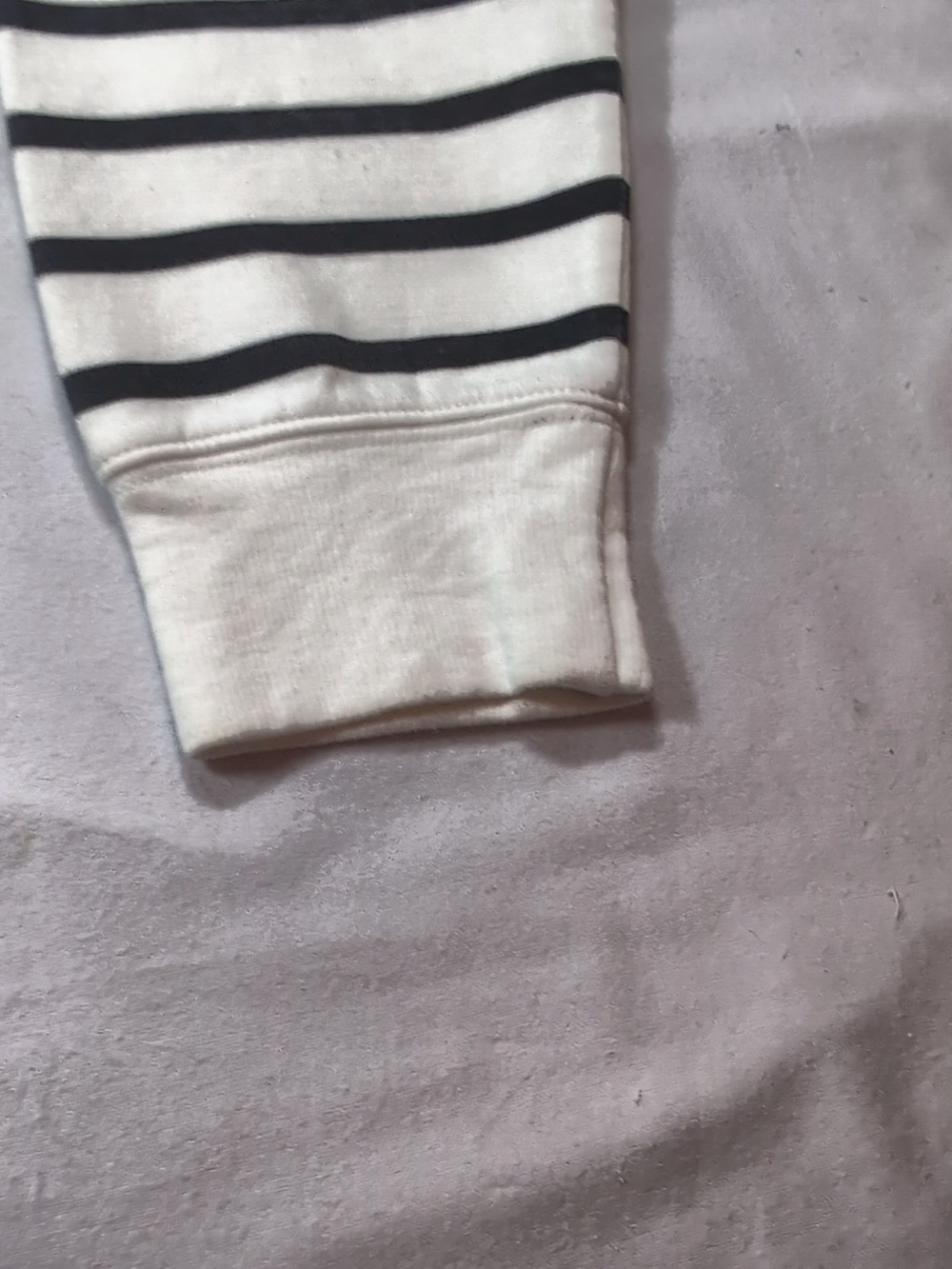 Tommy Hilfiger Striped Quarter-Zip Pullover - White & Navy - Picture 4 of 10